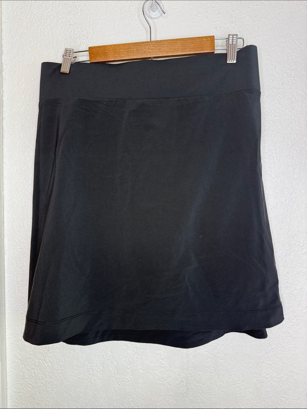 Peace & Pearls Black Stretch Skort Size 3X Pull On Athletic Tennis Golf Travel